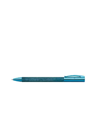 FABER-CASTELL | Penna a sfera a rotazione AMBITION BLUE WOOD | blau